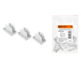 Заглушка торцевая пластиковая для шинопровода белая TLA-01-WH-Z TDM