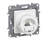 Dock incarcator micro USB + USB alb NILOE Legrand