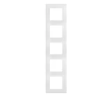 Рамка 5  постовая белый NILOE Legrand