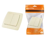 Выключатель 2P 10А бежевый ОНЕГА TDM