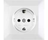 Priza 2P+E 16A alb CANDELA Mutlusan