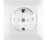 Priza 2P+E 16A cu obtur alb CANDELA Mutlusan