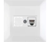 Priza telefon alb CANDELA Mutlusan