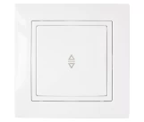 Выключатель 1P 10A  крестовой белый УЮТ BYELECTRICA