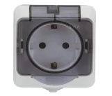 Priza 2P+E 16A alb IP44 AQUA SELENA 1000kW