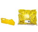 Izolator bara "N" zero pe bara DIN galben TDM