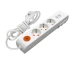 Prelungitor cu protectie 3 prize +2USB 2m 2P+E 16A alb Mutlusan