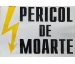 Indicator autocolant "Pericol de moarte" 210x280 mm