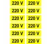Simbol autocolant "220 V" 25х60 mm
