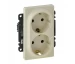 Priza 2P+E 16A dubla bej Valena Life Legrand