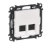 Priza computer dubla cat 5 alb Valena Life Legrand