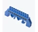 Bara N 6x9mm 10P izolata pe bara DIN albastra MegaWatt