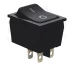 Клавишный переключатель ON/OFF 4P черный