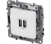 Розетка USB двойная белый NILOE Legrand