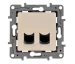Розетка компютерная + телефон бежевый NILOE Legrand