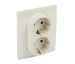 Розетка 2P+E 16A двойная бежевый NILOE Legrand
