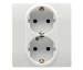 Розетка 2P+E 16A двойная белый NILOE Legrand