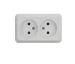 Priza 2P 10A dubla alb VENUS 1000kW