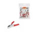 Cleste crocodil 15A 75mm rosu (10buc) TDM
