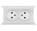 Priza 2P 16A dubla alb CANDELA Mutlusan
