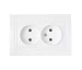 Розетка двойная 2P 16A белая УЮТ BYELECTRICA