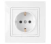 Розетка 2P+E 16A белая УЮТ BYELECTRICA