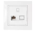 Розетка компьютерная белая УЮТ BYELECTRICA