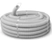 Труба гофрированная d16mm 750N с протяжкой 50м cерая COURBI